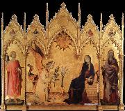 Simone Martini The annunciation with Two Saints Spain oil painting artist